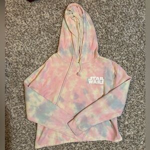 Star Wars Tie-Dye Cropped Hoodie